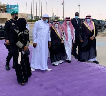 رئيس جامبيا يغادر الرياض