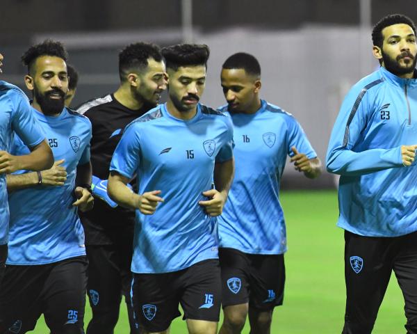 المحمد صالح يشارك لأول مرة بتدريبات الفتح