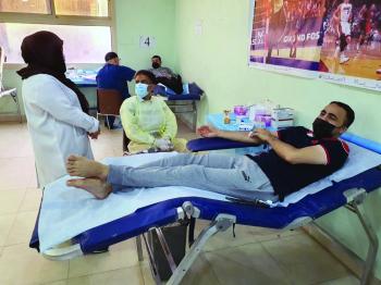 بشعار «وفاء لهم».. 294 متبرعا بالدم في صفوى