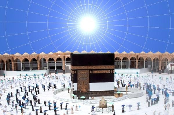 التعامد الثاني للشمس على الكعبة المشرفة .. الخميس