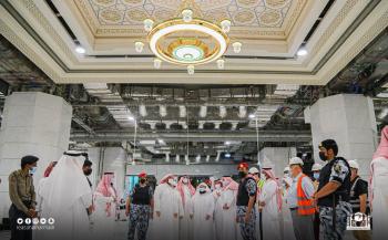بعدد 245 قطعة.. تدشين مشروع الثريات الخاصة بتوسعة المطاف