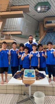 سباحة الهلال تحتفي بالعبيد والزهراني