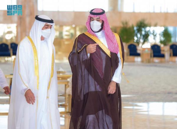 عاجل : ولي العهد يستقبل ولي عهد أبوظبي