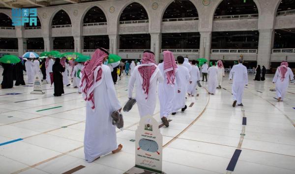 المتعجلون يغادرون المشاعر بعد طواف الوداع