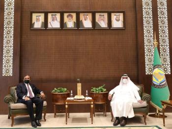 "الحجرف" يبحث التعاون مع مدير مركز الأمم المتحدة لمكافحة الإرهاب