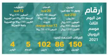 70 % انخفاضا في صيد الروبيان عن العام الماضي