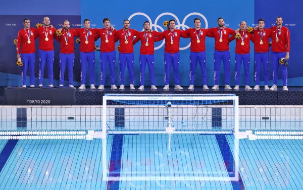 المنتخب الصربي يتوج بذهبية كرة الماء للرجال