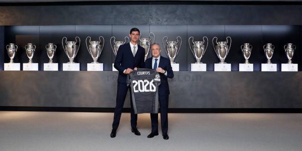 ريال مدريد يربط كورتوا 5 سنوات