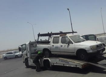 رفع 37 سيارة تالفة خلال أسبوع بالخبر