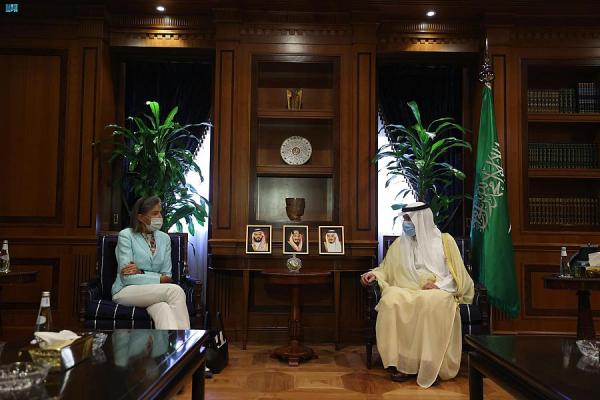 'الجبير' يبحث العلاقات الثنائية مع سفيرة بلجيكا