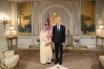 الرئيس التونسي يشكر القيادة على وقوفها بجانب تونس في ظروفها الصعبة