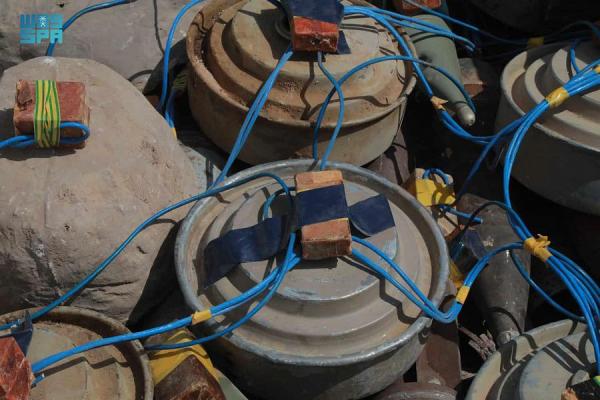 «مسام» يطهر أراضي اليمن من 1352 لغما حوثيا