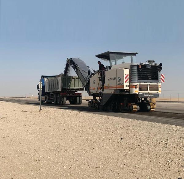 إصلاح المواقع المتضررة على «أبوحدرية - النعيرية»