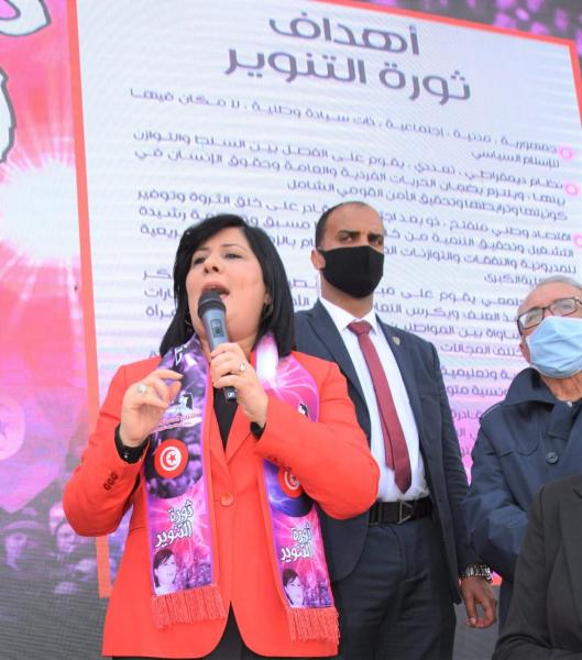 «موسى» تدعو إلى إقصاء الغنوشي من المشهد السياسي