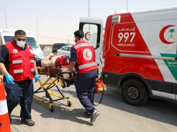 فرضية حريق بمبنى الهلال الأحمر بالرياض