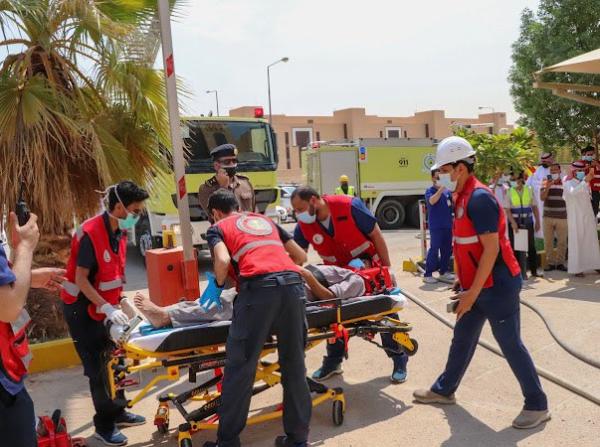 فرضية حريق بمبنى الهلال الأحمر بالرياض