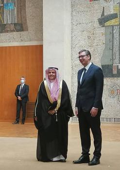 السفير الأحمدي ينقل تحيات القيادة للرئيس الصربي