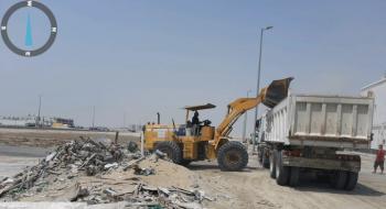رفع 9150 متر مكعب أنقاض في الخبر خلال أسبوع