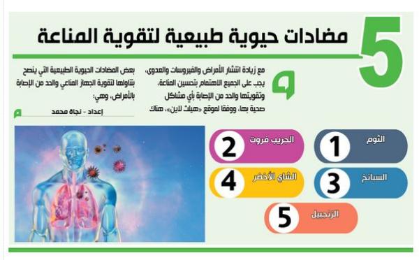 5 مضادات حيوية طبيعية لتقوية المناعة