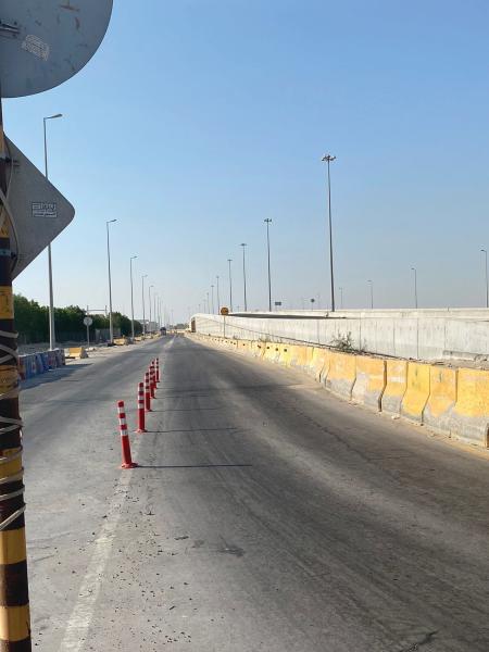 80 % إنجازا بجسر «الهافمون» مع طريق الخالدية
