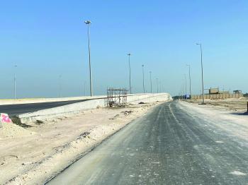 80 % إنجازا بجسر «الهافمون» مع طريق الخالدية