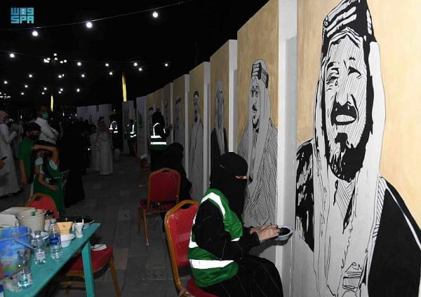 رسومات جدارية ومسابقات وطنية بالهفوف
