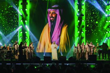 الجسمي
يتغنى بحب المملكة بـ«سلمان الشهامة» و«اصعد بعزمك»