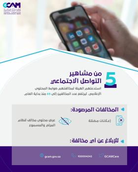 عاجل : المرئي والمسموع : استدعاء 5 مشاهير خالفوا ضوابط المحتوى الإعلامي