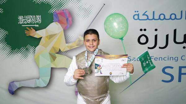 محمد راغب يتألق في سلاح الشيش