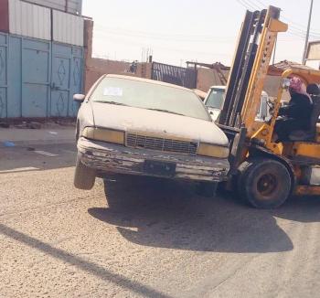 رفع 51 سيارة مهملة وتالفة في رفحاء 