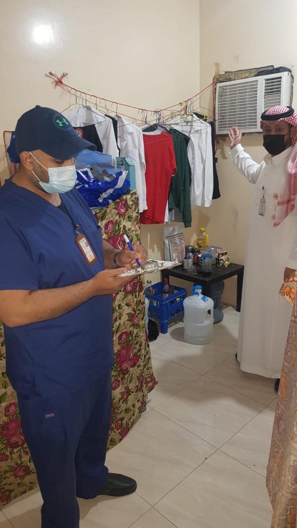 التأكد من استيفاء مساكن العمالة للشروط الصحية