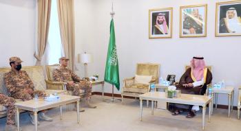 محافظ حفر الباطن يستقبل مدير المجاهدين بالشرقية