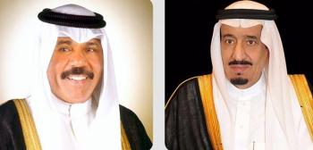 القيادة الكويتية تهنئ خادم الحرمين بالذكرى السابعة لتوليه الحكم