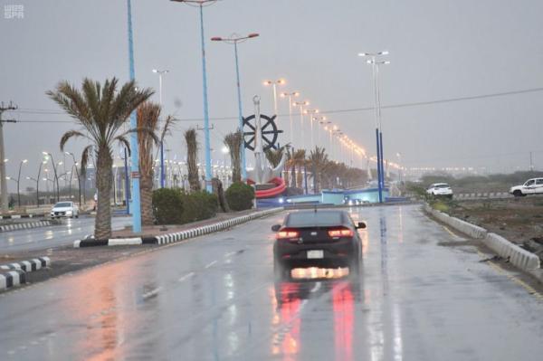 أمطار على جازان حتى الـ 9 مساءً