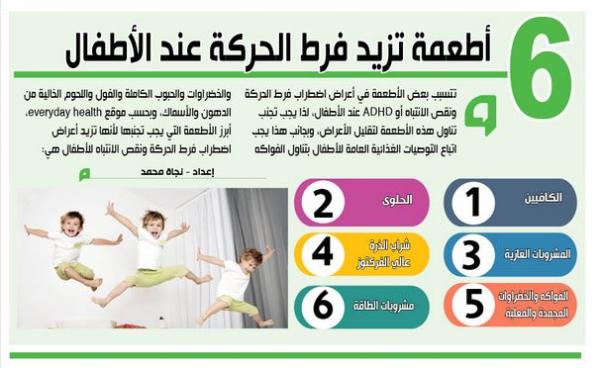 6 أطعمة تزيد فرط الحركة عند الأطفال