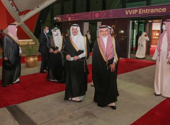 الأمير سعود بن نايف يمثل المملكة في افتتاح بطولة العرب بالدوحة