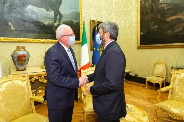 فلسطين تطلب دعما إيطاليا لتفعيل «الرباعية الدولية»
