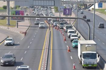 إغلاق جزئي لنفق طريق الملك فهد بالدمام لاستكمال الصيانة