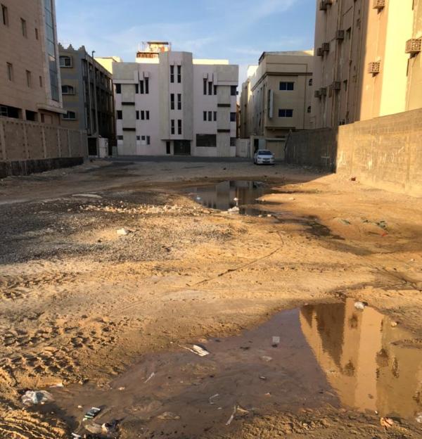 انفجار أنبوب مياه بالخبر