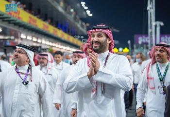 ولي العهد يشهد منافسات سباق جائزة السعودية الكبرى للفورمولا 1