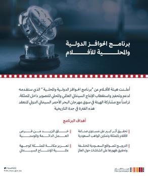 إعلان برنامج الحوافز لدعم وتطوير صناعة الأفلام بالمملكة