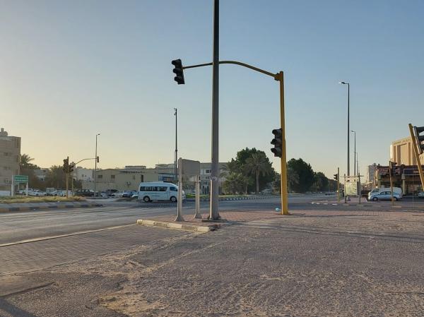 تعطل إشارة مرور بالقطيف