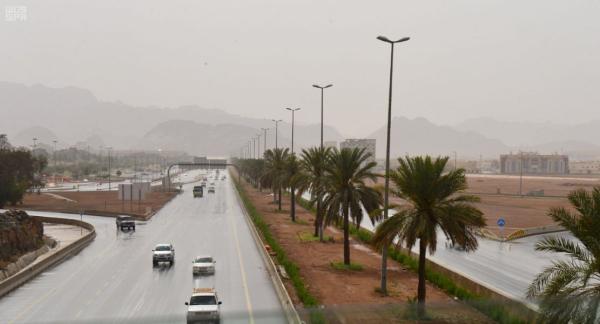 تنبيه برياح نشطة وأتربة مثارة على حائل