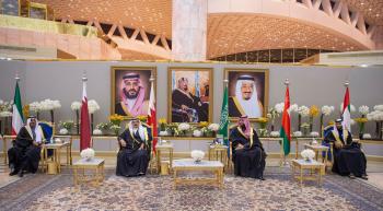 ولي العهد يستقبل قادة دول مجلس التعاون