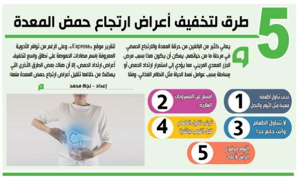 5 طرق لتخفيف أعراض ارتجاع حمض المعدة
