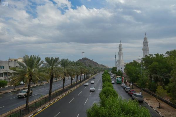 فرصة هطول أمطار على المدينة المنورة حتى الـ 4 مساءً