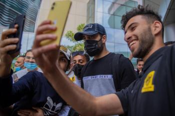 حمد الله أشعل وصالوه.. بأغنية الاتحاد يا جمالوه!!