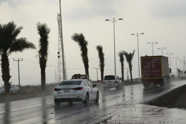 أمطار متوسطة إلى غزيرة على ينبع