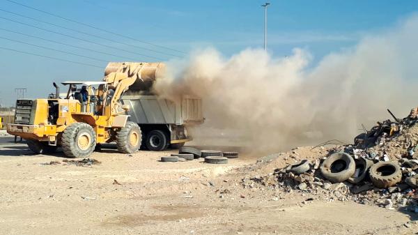 رفع 19 ألف طن نفايات بالجبيل