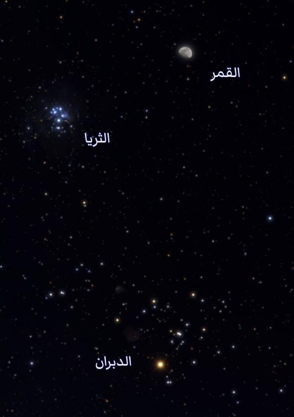 الأحدب يقترن بعنقود الثريا في سماء المملكة ليلاً